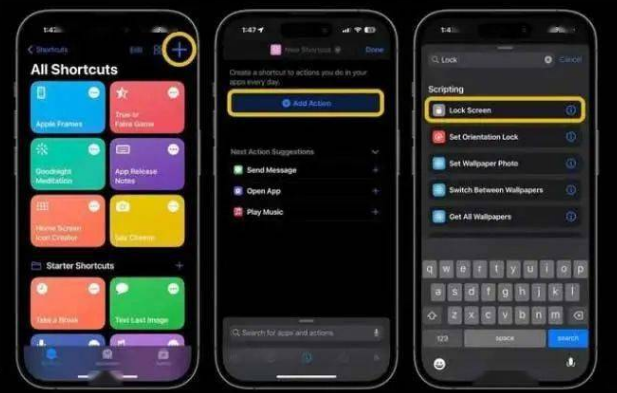 喀喇沁苹果14锁屏维修店分享iPhone14升级iOS16.4后如何创建锁屏快捷方式 